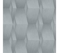 3D Effet Recouvrement Parallelograms Géométrique Erismann Peint Gris 10046-10