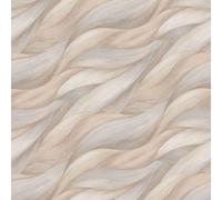 3D Effet Vague Vinyle Papier Abstrait Décontracté Chic Erismann 10257-02 Beige