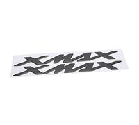 3D Emblème Autocollants, Moto Badge Decal pour Xmax 125 250 400, Flexible en Plastique, Moto Badge Decal, Étanche (Black)
