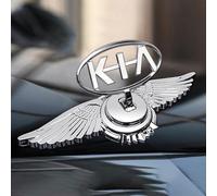 3D Emblème Couverture Avant de Voiture en Métal pour Kia XCeed | Autocollant Badge Chromé pour Capot | Lettres Logo Décorative Accessoires,B