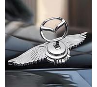 3D Emblème Couverture Avant de Voiture en Métal pour Mazda CX-4 | Autocollant Badge Chromé pour Capot | Lettres Logo Décorative Accessoires,B