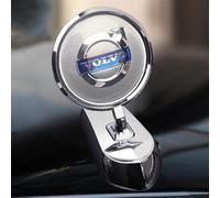 3D Emblème Couverture Avant de Voiture en Métal pour Volvo EX90 | Autocollant Badge Chromé pour Capot | Lettres Logo Décorative Accessoires,A