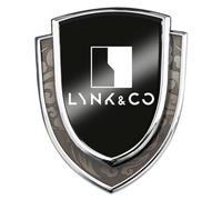 3D Emblèmes,pour LYNK CO 01/02/03/05/06 Autocollants Fender Côté Métal VoitureSigne Insigne de Avant Capot Arrière Coffre Badge Logo,A