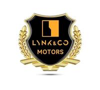 3D Emblèmes,pour LYNK CO 01/02/03/05/06 Autocollants Fender Côté Métal VoitureSigne Insigne de Avant Capot Arrière Coffre Badge Logo