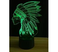3d Emirates Veilleuse Lampe Illusion d'optique 7 couleurs Lampe de table bureau décoration cadeau de Noël parfait avec
