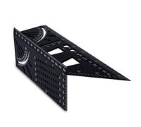 3D Équerre Menuisier en Alliage d'aluminium, Aweohtle 90 à 45 Degrés Règle d'angle Professionnel, Travail du Bois Règle de Mesure Adaptée aux Ingénieurs Charpentiers