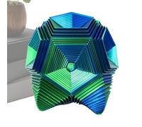 3D Fidget Toys - 3.94x4.57 inches Honeycomb for Sensory Cube, Expanded with Printed Design, Stress Relief Toy for Office, School, Desktop, Classroom, Travel, Boys, Kids, and Compact Focus Enhancer