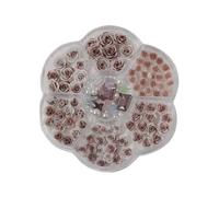 3D Fleurs Ongles Art Rectangle Strass Perles Perles Cristaux pour Femme