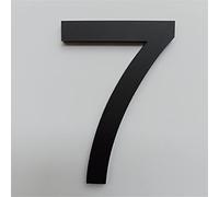 3D Flottant Auto-Adhésif Plaque Maison Numéros 4 Pouces 10cm Porte Moderne 3M Autocollants Adresse Boîte Aux Lettres Extérieure Numérique Numéro Signe Noir Mat Signalisation Pour Yard Street (7)