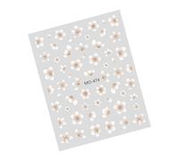 3D Flower Nails Stickers Elevating Your Art Practical And Safe Decals Manicure Decoration For Fashion Women Coffee Color Nail Stickers