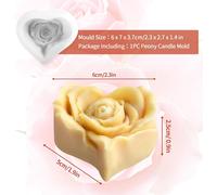 3d Flower Silicone Candle Mould,Rose Flower Candle Moulds,Rose Flower Candle Mould,Food Grade For Soy Wax,Beeswax,Aromatherapy,Soap,Chocolate.[W536]