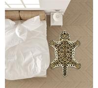 3D Forme Animale Tapis de Sol, Ours Polaire Léopard Impression Chambre Chevet Tapis, Doux Antidérapant Dirt-Resistant Rug, Motif Imitation Tigre Salon Carpet Décoratif (Style 6,50x80cm)