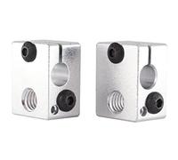 3D FREUNDE 2 pcs. Bloc chauffant en aluminium E3D V6 Clone Heater Block Extruder Hotend RepRap Prusa I3 Makerbot 3D imprimante aluminium