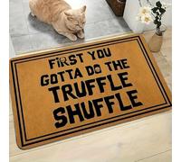 3D Fun Entry Welcome Mat - First You Have to Make The Truffle Stuff - Non-Slip for Living Room Hallway-60x90cm