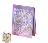 3D « Fun House » - Décalques miniatures, livre à bande dessinée, anti-stress créatif, pour l'art sensoriel | Ensemble de créatifs, idéal pour