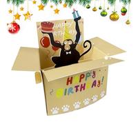 3D Funny Happy Birthday - Humorous Greeting, Celebration, Creative Message Holder, Colorful Party Surprise | Birthday Greeting For Husband Wife Mom Dad Son Daughter Kids F
