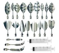 3D Gélatine Gelée Fleur Art Outils, Woohome 20 PCS Pudding Pâtisserie Buse pour Outils de Fleur pour Gâteau Gelée