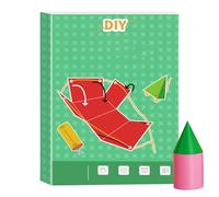 3D Geometry Book for Kids - Interactive Educational 3D Geometry Notebook for Developing Spatial Thinking and Practical Skills at Home, School, Travel, and Daycare