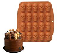 3D Glaçon En Silicone Crâne, Halloween Moule Glacon Silicone Pour 25 Skulls, Bac Glacon Pour Chocolat, Bonbons, Gâteaux, Glaçons Pour Whisky, Cocktails Et Boissons De Fête