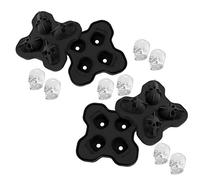 3D Glaçons Silicone Tete De Mort Bacs à Glaçons Crâne Silicone Avec Couvercle Bebe Bac Glaçon Skull Reutilisables Skull Ice Cube Trays Glacon De Mort Silicone Pour L'Eau Whisky Diy Cocktail 2PACK