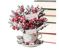 3D Greeting Cards, Flower Popped Out Bouquet Teacup Paper Post Cards | Birthday Get Well Greeting Card for Men, Women and Sisters, Suitable for Home, Office, Travel, Mother's Day, Thanksgiving