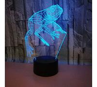 3D Grenouille LED Lampe Art Déco Lampe la Couleur Changeant Lumières LED Décoration Lumière Touch Control 7 Couleurs Change Alimenté par USB Enfants Cadeau Anniversaire Décoration de Noël