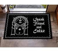 3D Halloween Lord Rings Parlez à Votre ami et entrez dans Un paillasson 1 PC | Tapis d’Usage intérieur et extérieur Tapis de Bain Maison de Vacances ou Cadeau - 50x80cm