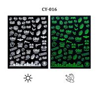 3d Halloween Nail Art Slider Glow In The Dark Shoous Nail Sticker",Pumpkin,Spider Star,Moon Decals,"Polish Ouvertement Jicy001-017 - Type Cy-016
