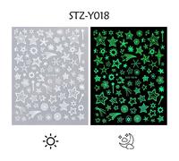 3d Halloween Nail Art Slider Glow In The Dark Shoous Nail Sticker",Pumpkin,Spider Star,Moon Decals,"Polish Ouvertement Jicy001-017 - Type Stz-Y018
