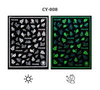 3d Halloween Nail Art Slider Glow In The Dark Shoous Nail Sticker",Pumpkin,Spider Star,Moon Decals,"Polish Ouvertement Jicy001-017 - Type Cy-008
