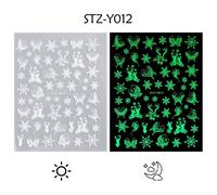 3d Halloween Nail Art Slider Glow In The Dark Shoous Nail Sticker",Pumpkin,Spider Star,Moon Decals,"Polish Ouvertement Jicy001-017 - Type Stz-Y012