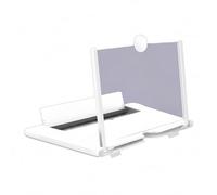 3D HD Phone Magnifier, Smartphone Video Amplifier Stand, 12 inch Viewing Screen for Enhanced Display, Foldable Bracket Optical Lens, Mobile Viewing Accessory, Hands Free Movie Watching Use