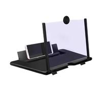3D HD Phone Magnifier, Smartphone Video Amplifier Stand, 12 inch Viewing Screen for Enhanced Display, Foldable Bracket Optical Lens, Mobile Viewing Accessory, Hands Free Movie Watching Use