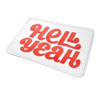 3D Hell Yes Paillassons antidérapants Tapis de Sol Tapis Dust-proo pour entrée de Cuisine Tapis de Repos de la Chambre - 50x80cm
