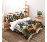 3D Histoire Montagne Parure De Lit Enfants 3 Pièces Décoration De Chambre À Coucher Taies D'oreillers avec Fermeture Éclair Double(200x200cm)