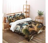 3D Histoire Montagne Parure De Lit Filles 3 Pcs Décoration De Chambre À Coucher avec Taie d'oreiller avec Fermeture Éclair Super King(260x220cm)
