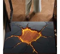 3D Hole Illusion Rug - Anti-Slip Bottomless Trap Door Mat for Bedroom, Living Room, Porch, Entrance Decor (F,23.6x35.4 in)