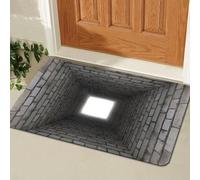3D Hole Rug, 3D Hole Area Rug, Trap Optical Illusion Bottomless Non-Slip Doormat for Door Entrance, Funny Carpet to Prank for Door Entrance, Bathroom, Living Room (F,15.75 x 23.62 in)
