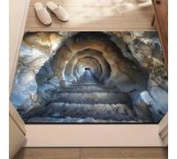 3D Hole Rug, Rugs That Look Like a Hole, Trap Optical Illusion Bottomless Non-Slip Doormat, Test & Game with Your Cat Or Dog, for Door Entrance, Bathroom, Living Room (6, 50 * 80cm/19.6 * 31.4in)