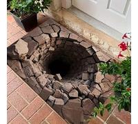 3D Hole Rug, Rugs That Look Like a Hole, Trap Optical Illusion Bottomless Non-Slip Doormat, Test & Game with Your Cat Or Dog, for Door Entrance, Bathroom, Living Room (9, 40 * 60cm/15.7 * 23.6in)