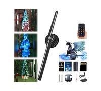 3D Hologram LED Fan Projector for Festivals And Events, Halloween Display, Christmas Tree Decor, Vivid Colors, Easy Controls