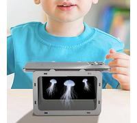 3D Holographic Projector - Portable Small Phone Bracket for DIY Cinema | Clear Display with Compact Design, Mobile Hologram Feature, Home Theater Gadget for Family Travel Party