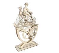 3D Holz Puzzle Vater und Tocher DIY Fahrrad Montage Modell Kit - Handgemachte kreative Dekoration für Familienzeit & Bastelspaß Anlass