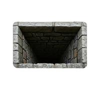 3D Illusion Carpet Funny Hole Effect Floor Mat, Quick Dry Non Skid Serface, Craetive Party Decoration for Birthday, Halloween, Holiday, New Year Eve, Entryway Accent, Living Area Feature, Bedroom