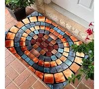 3D Illusion Floor Rug Non Slip Entryway Mat for Indoor & Outdoor Use,Non Slip Rug for Indoor & Outdoor,Playroom,Living Room,Office,Bedroom,Porch (B, 60 * 90cm)