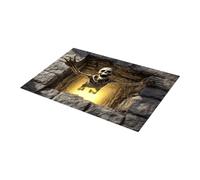 3D Illusion Halloween Doormat - Diatomite Mat | Horror Rug | Mind Bending Optical Visual Trap, Absorbent Crystal Velvet Top, Non-Slip Backing Dust Removal, Entryway Floor Mat