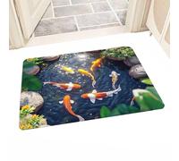 3d Illusion Mat - Funny Water Pond Design, Anti Skid Area Carpet, Long Lasting Decorative Room Accent | Multipurpose Festival Celebration Event Floor Cover for Hall Lounge Doorway Bedroom Interior