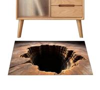 3D Illusion Rug, Optical Effect Floor Mat, 40x60cm Doormat with Visual Depth Design, Sturdy Polyester Area Rug, Entryway Carpet with Modern Style, Decorative Mat for Bedroom and Kitchen