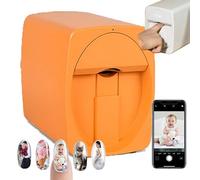 3D Imprimante à Ongles Intelligente, 2400DPI RéSolution D'Impression, Reconnaissance Ai Du Visage De L'Ongle, Prise En Charge Wifi/Bricolage/Usb, Pour Salon De Manucure à Domicile,A