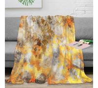3D Imprimé Abstrait Texture Couverture Polaire Microfibre Chaud Warm Color Blend Jeté de Lit Cadeau Anniversaire pour Amis Proches 70×80inch(180x200cm)